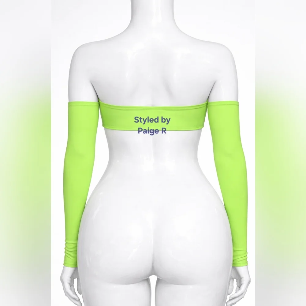 ⛱️NWT SKIMS Neon Green long sleeve Bikini Swim Shirt Top XXL 2X